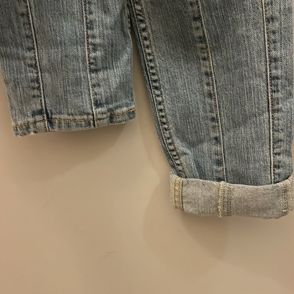 Carmar Distressed Jeans Skinny 6 Decorative Zippers Holes Size 24 Cotton - Picture 3 of 9